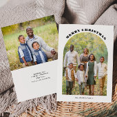 Boogfoto Kerst Platte Kerstkaart