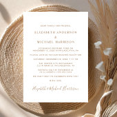 Boogfoto Wit Goud Bruiloft Receptie Kaart