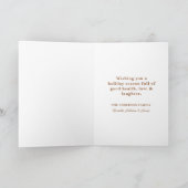 Boogframe Boho Retro Prettig Kerstfeest Feestdagen Kaart (Binnen)