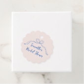 Booghand Getekend Iets Blauw Bruidsfeest Bedankjes Labels (In situ)