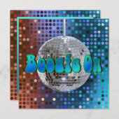 Boogie aan! 1 Uitnodigingen (Voorkant / Achterkant)