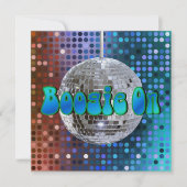 Boogie aan! 1 Uitnodigingen (Voorkant)