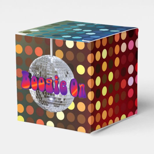 Boogie aan! 2 bedankdoosjes (Voorkant Zijde)