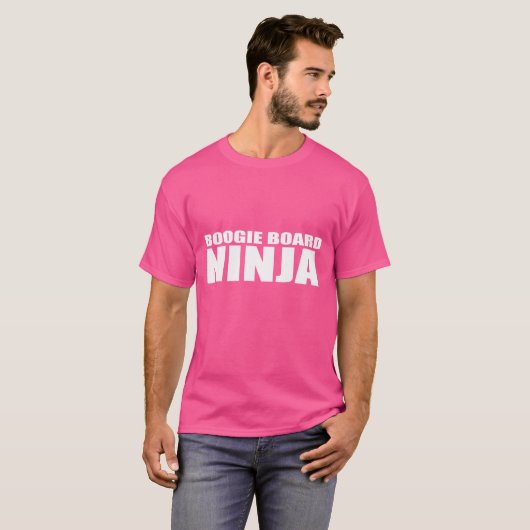 Boogie Board Ninja Shirt Funny Boarding Water Spor (Voorkant volledig)
