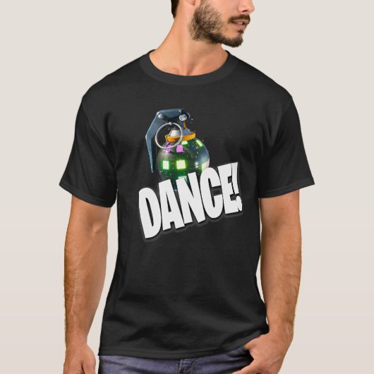 Boogie Bomb Dance Disco Grappige Battle Royale T-shirt (Voorkant)