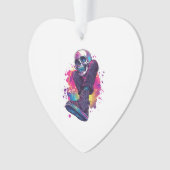 Boogie Bones � Grappige 70s Disco Schedel Ornament (voorkant)