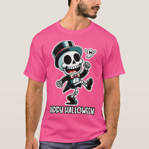 Boogie Botten Een Halloween Skelet Jamboree T-shirt