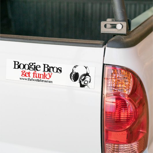 Boogie Bros Bumper Bumpersticker (Op Truck)