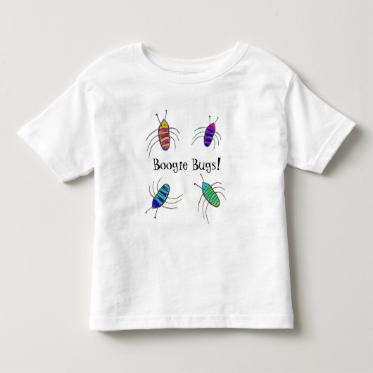 Boogie Bugs. Kinder Shirts (Voorkant)
