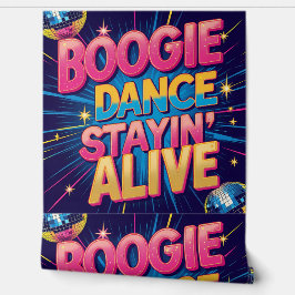 Boogie Dance Stayin' Alive Disco Party verwijderba Behang