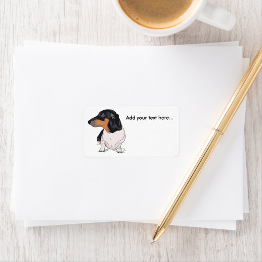 Boogie de teckel adresetiketten 2 etiket (Insitu)