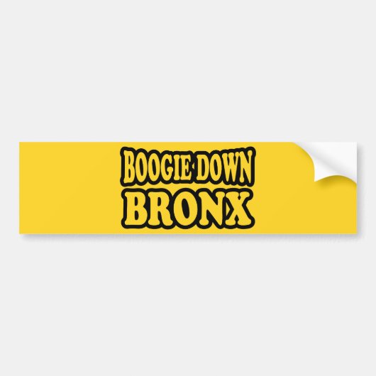 Boogie Down Bronx, NYC Bumpersticker (Voorkant)