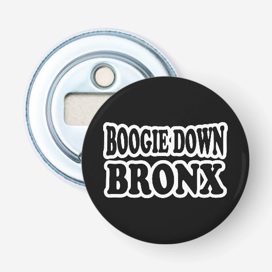 Boogie Down Bronx, NYC Button Flesopener (Voorkant)