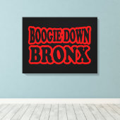 Boogie Down Bronx, NYC Canvas Afdruk (Insitu (Houten vloer))