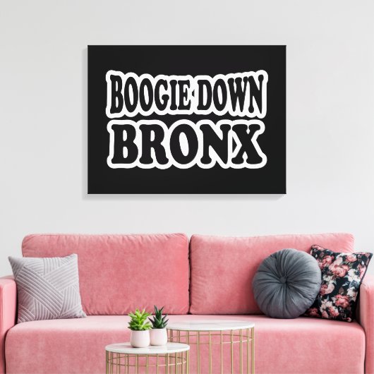 Boogie Down Bronx, NYC Canvas Afdruk (Insitu (Woonkamer))