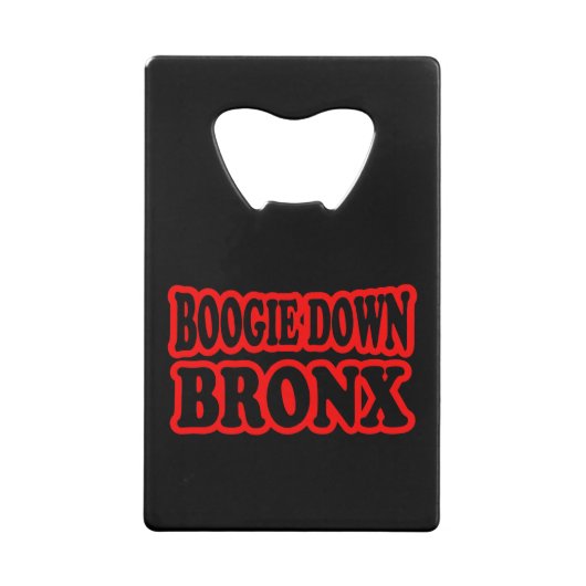 Boogie Down Bronx, NYC Creditkaart Flessenopener (Achterkant)