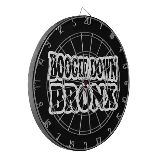 Boogie Down Bronx, NYC Dartbord (Voorkant Links)