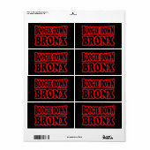 Boogie Down Bronx, NYC Etiket (Full Sheet)