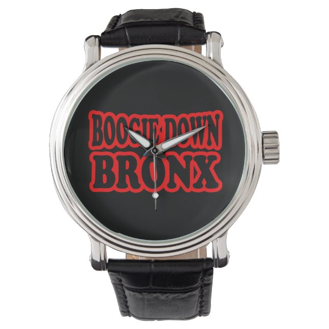 Boogie Down Bronx, NYC Horloge (Voorkant)