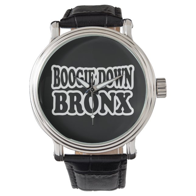 Boogie Down Bronx, NYC Horloge (Voorkant)