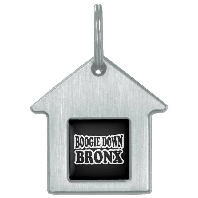 Boogie Down Bronx, NYC Huisdieren Naamplaatje (Voorkant)