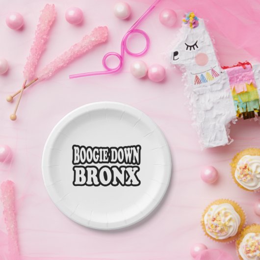 Boogie Down Bronx, NYC Papieren Bordje (Feest)