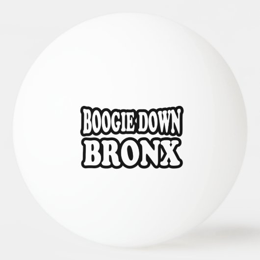 Boogie Down Bronx, NYC Pingpongbal (Voorkant)