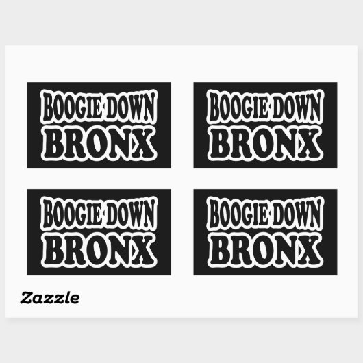 Boogie Down Bronx, NYC Rechthoekige Sticker (Vel)