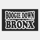 Boogie Down Bronx, NYC Rechthoekige Sticker (Voorkant)