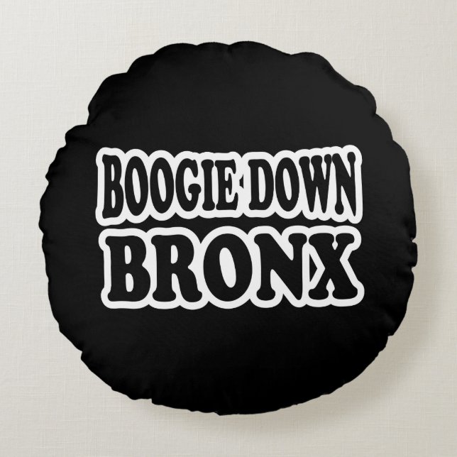 Boogie Down Bronx, NYC Rond Kussen (Voorkant)