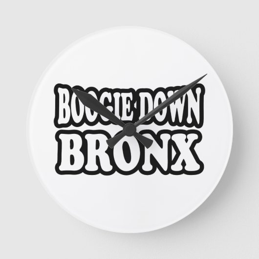Boogie Down Bronx, NYC Ronde Klok (Voorkant)