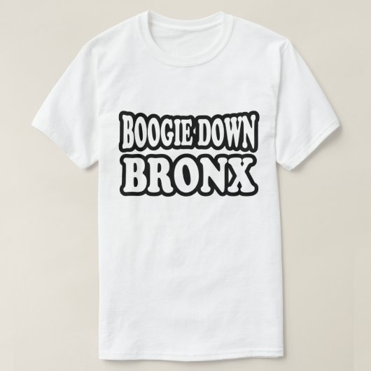Boogie Down Bronx, NYC T-shirt (Design voorkant)