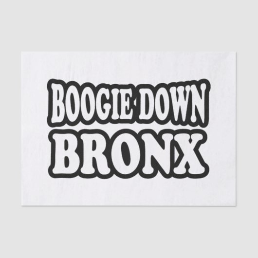 Boogie Down Bronx, NYC Tissuepapier (Voorkant)