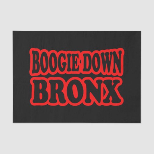 Boogie Down Bronx, NYC Tissuepapier (Voorkant)