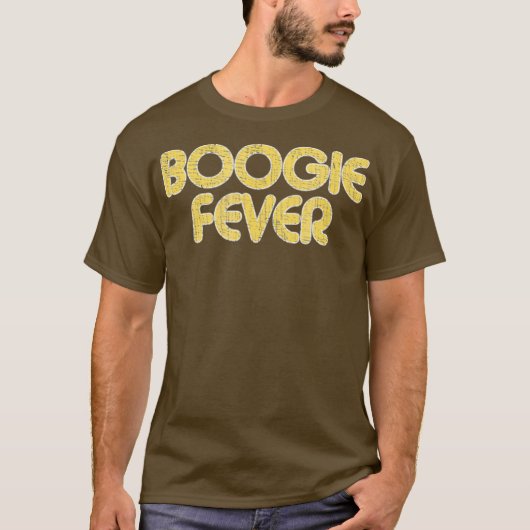 BOOGIE FEVER stijl 1970s T-shirt (Voorkant)