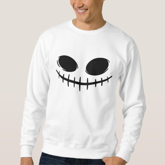 Boogie Man Gezicht Halloween Sweatshirt (Voorkant)