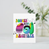 Boogie met bacterie briefkaart (Staand voorkant)