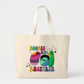 Boogie met bacterie grote tote bag (Voorkant)