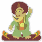 Boogie Monster Cartoon Creature Cute Design Sticker (Voorkant)