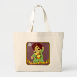 Boogie Monster Cartoon Creatuur Leuk Ontwerp Grote Tote Bag
