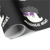 Boogie Nacht Grappig Halloween Ghost Pun Donker BG Cadeaupapier (Rol Hoek)