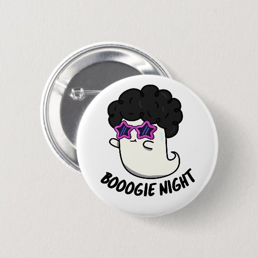 Boogie Nacht Grappig Halloween Ghost Pun Ronde Button 5,7 Cm (Voorkant /achterkant)