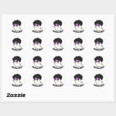 Boogie Nacht Grappig Halloween Ghost Pun Ronde Sticker (Vel)