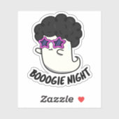 Boogie Nacht Grappig Halloween Ghost Pun Sticker (Vel)