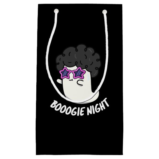 Boogie Night Funny Disco Ghost Pun Dark BG Klein Cadeauzakje (Voorkant)