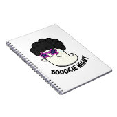 Boogie Night Grappige Halloween Geest Punt Notitieboek (Rechterzijde)