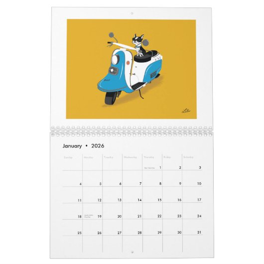 Boogie on Scooters 2015 Calendar *reprint* Kalender (Jan 2026)