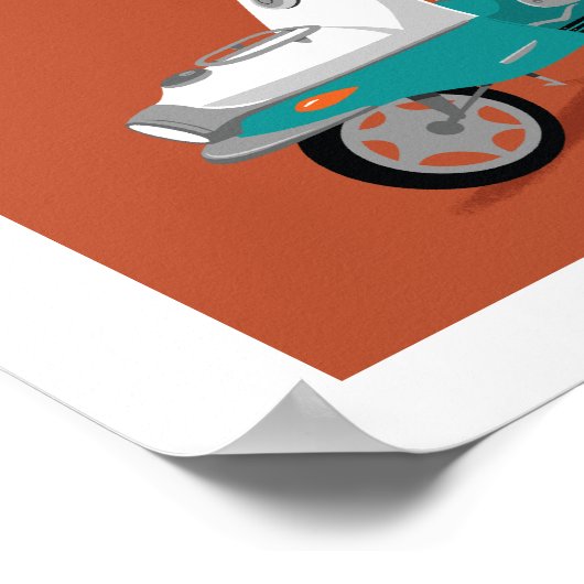 Boogie op Cezeta Poster (Hoek)