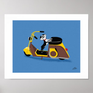 Boogie op Cushman Poster