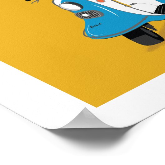 Boogie op Fuji Rabbit Poster (Hoek)